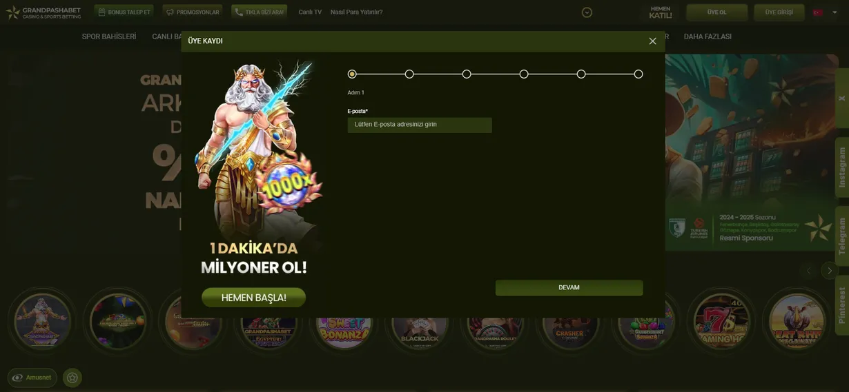 Kayıt ve Grandpashabet Girişi Kayıt ve Grandpashabet Girişi